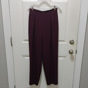 Doncaster Deep Purple 100% Wool Women's Trousers